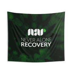 Never Alone Recovery | Logo | Wall Hanging Tapestry